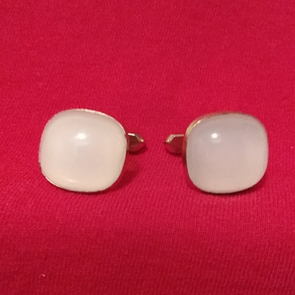 Pearl Look Cuff Links